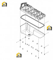 Поддон масляный с крепежными болтами