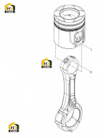 Поршень цилиндра и шатун