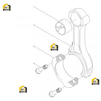 Шатун в сборе