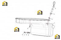 Поддон масляный и щуп
