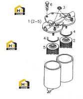 Фильтр топливный двухступенчатый