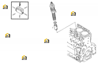Толкатель роликовый