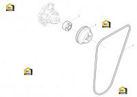 Шкив водяного насоса