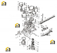 Система распределения воздуха и система передачи зубчатого колеса в сборе