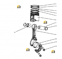 Шатун поршня в сборе A8600-1004000/09