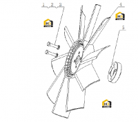 Вентилятор в сборе B7A00-1308000/05