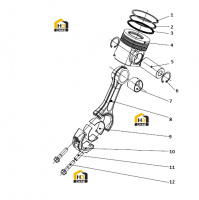 Шатун поршня в сборе G4700-1004000