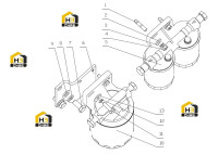 Фильтр топливный в сборе