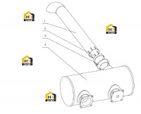 Глушитель в сборе