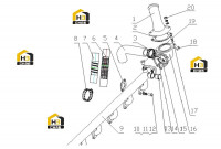 Труба водопроводная и шланг радиатора в сборе