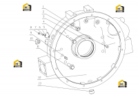 Корпус маховика в сборе