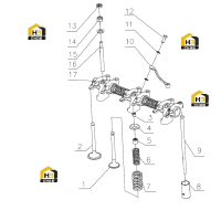 Толкатель клапана в сборе
