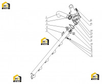 Патрубок водяной трубы радиатора B8303-1303000.10