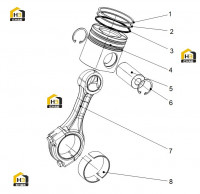 Шатун поршневой в сборе 340-1004000.02