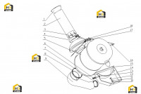 Воздухозаборник с комплектующими B8303-1109000.07