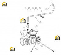 Компрессор пневматический в сборе J8000-3509000.12