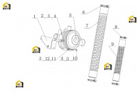 Насос водяной в сборе J80G1-1307000.03