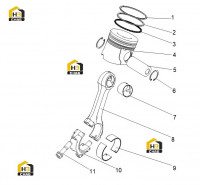 Шатун поршневой в сборе J3200-1004000.01