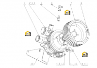 Насос водяной в сборе J4TLA-1307000/06