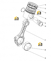 Шатун поршня в сборе J3D00-1004000/04