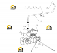 Компрессор пневматический воздушный в сборе