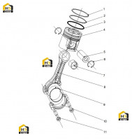 Шатун поршневой в сборе J5600-1004000