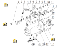 Компрессор пневматический воздушный в сборе