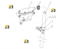Устройство для вентиляции картера в сборе