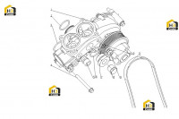Насос водяной в сборе L4198-1307000