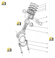 Шатун поршневой в сборе L3100-1004000