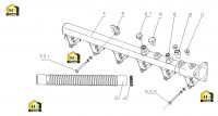 Труба водопроводная и шланг радиатора в сборе M3023-130300