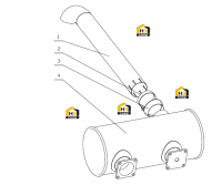 Глушитель в сборе 1640H-1201000