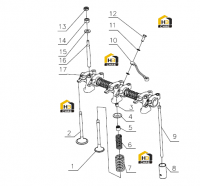 Толкатель клапана в сборе 330-1007000