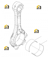 Комплект шатунных подшипников