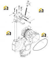 Кронштейн компрессора кондиционера в сборе