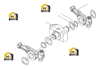Кронштейн коромысла в сборе