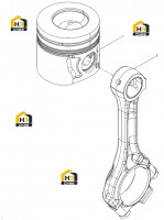 Поршень и шатун в сборе (часть 2)