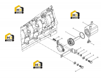 Радиатор масляный в сборе