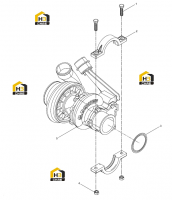 Турбонагнетатель выхлопных газов в сборе
