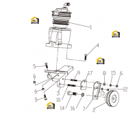 Компрессор воздушный в сборе