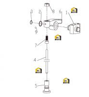 Коромысло с креплением