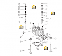 Головка блока с комплектующими