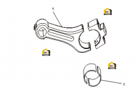 Шатун в сборе