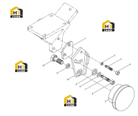 Натяжитель и ремень в сборе
