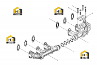 Труба выхлопная в сборе