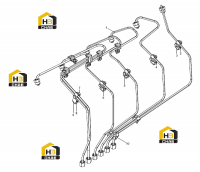 Труба высокого давления в сборе