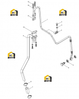 Трубопровод для смазочного масла нагнетателя в сборе