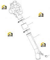 Узел забора воды на входе