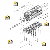 Блок цилиндров в сборе