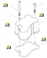 Группа крышек головки блока цилиндров (часть 3)